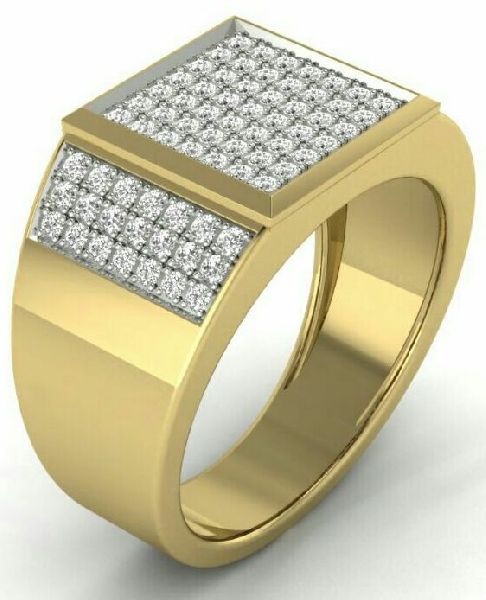 Mens Gold Diamond Rings