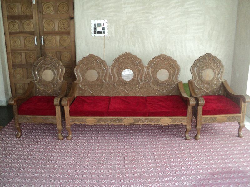 Wooden Sofa Set 01