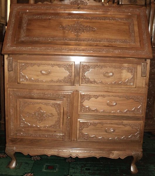 Carved Antique Writing Desk 02