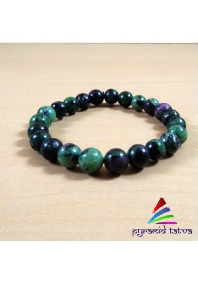 Ruby Zoisite Bead Bracelet