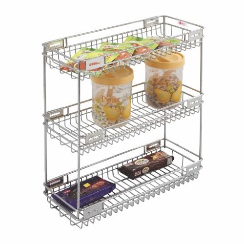 Stainless Steel Bottle Pullout Basket 04