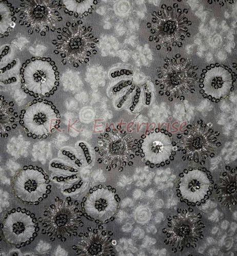 Polyester Embroidered Fabric