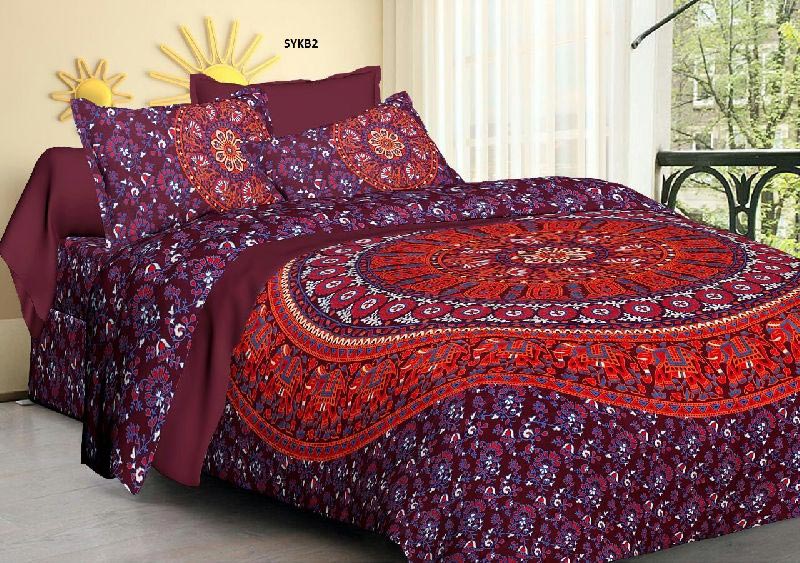 Hand Block Printed Bedsheet 06