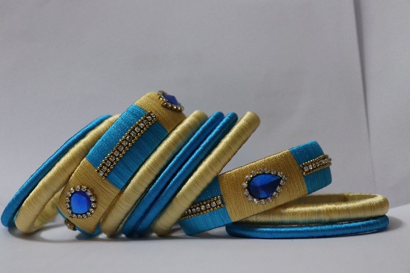 Fancy Silk Thread Bangle 02