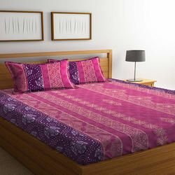 Bombay Dyeing Mimosa Cotton Double Bedsheet Set 01