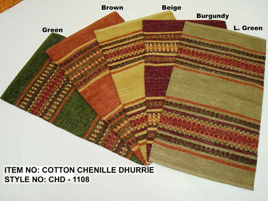 Cotton Chenille Dhurries 03
