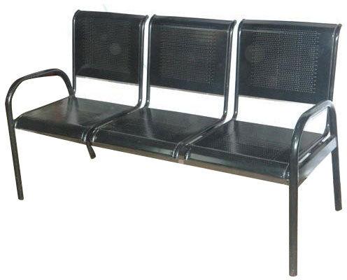 Black 3 Seat Waiting Chair