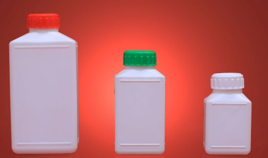 Line Square HDPE Pesticides Bottles