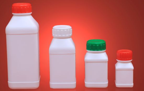 New Square HDPE Pesticides Bottles