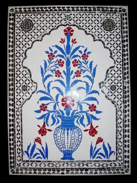 Glass Inlay Table Top 05