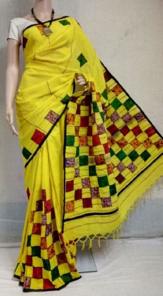 Applique Work Khesh Sarees