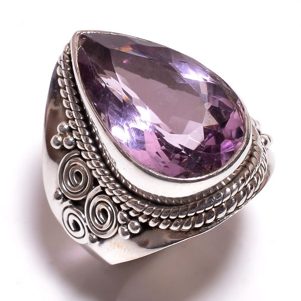 Purple Amethyst Gemstone Ring