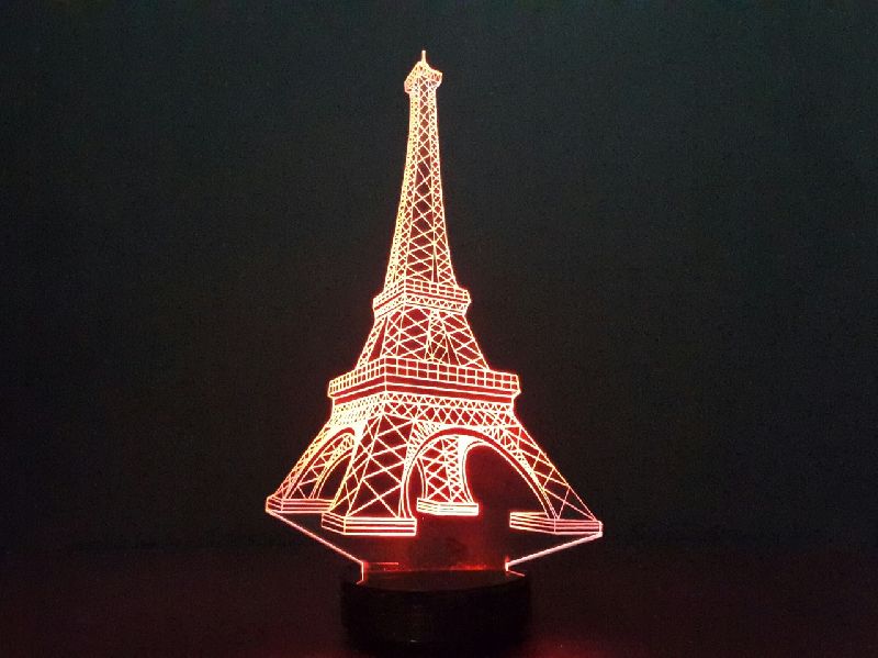 Eiffel Tower 3D Illusion Lamp 01