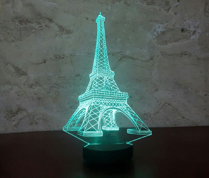 Eiffel Tower 3D Illusion Lamp 02