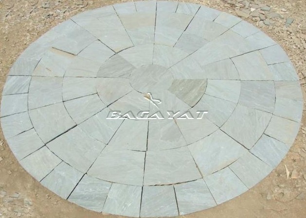 Kandla Grey Circle Paving Stones