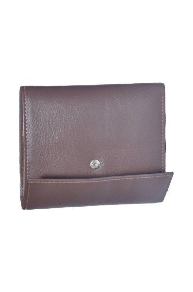 Brown Leather Ladies Wallet