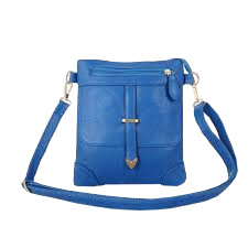 Crossbody Blue Leather Bag