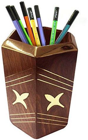 Wooden Pen Stand