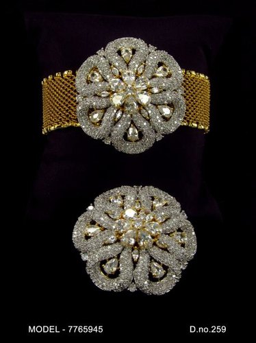 Golden American Diamond Bracelet