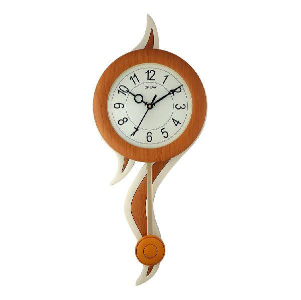 AQ 2237 SS Pendulum Analog Clock