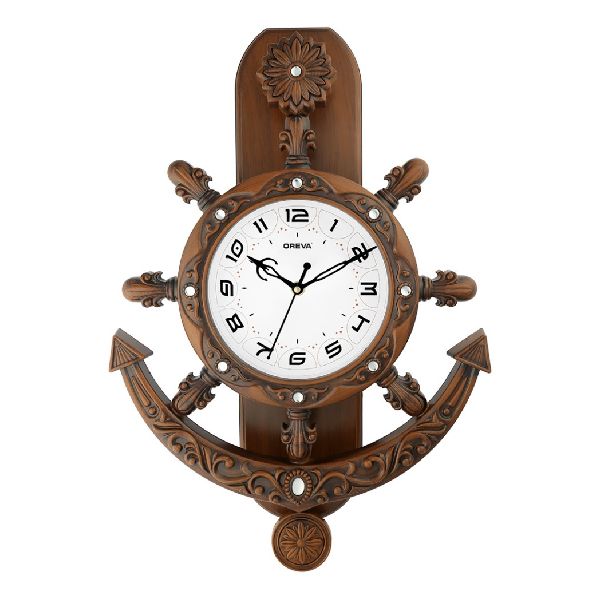 AQ 2327 SS Pendulum Analog Clock