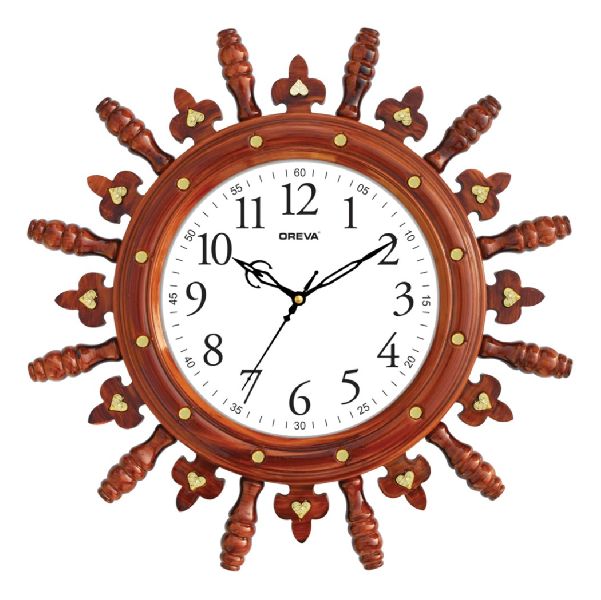 AQ 5737 SS Fancy Analog Clock