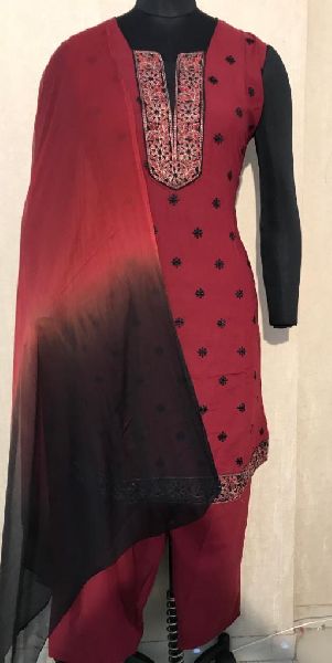 Ladies Red Salwar Suit (D. No. 2417)