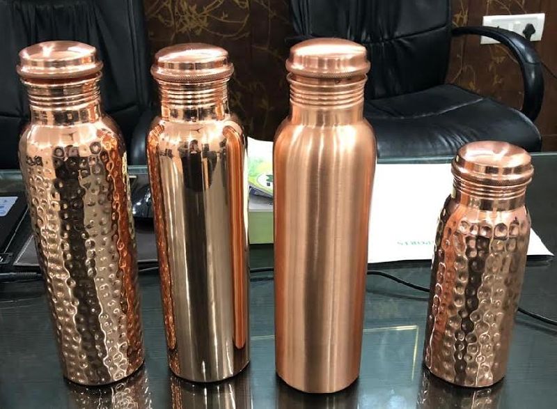 Leak Proof Copper Water Bottle Manufacturer Supplier in Moradabad India