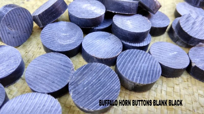 Buffalo Horn Button Blanks