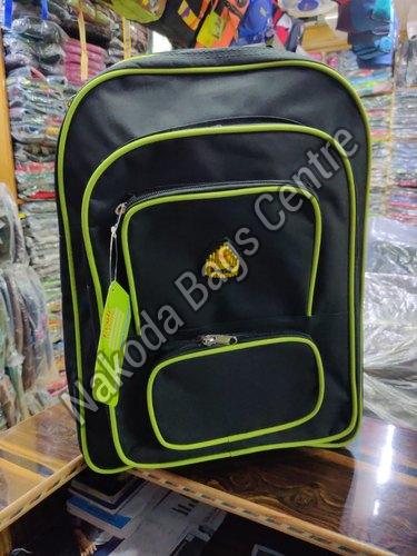 Black & Green School Bag