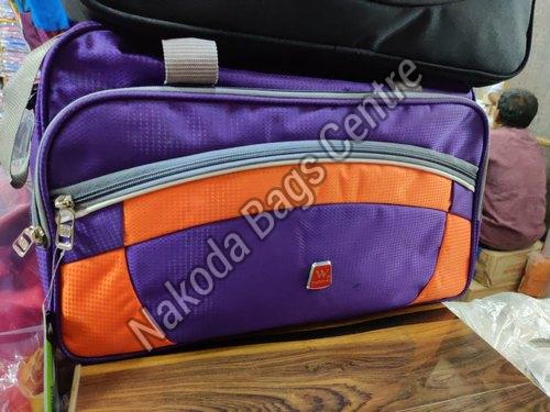 Purple & Orange Travel Bag