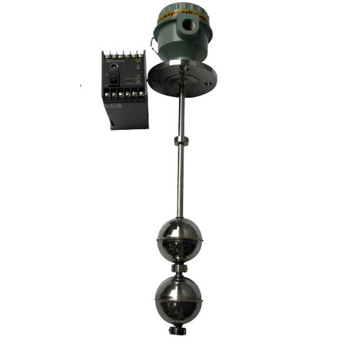 Float type Level Switch with 2 Floats - Top mounted