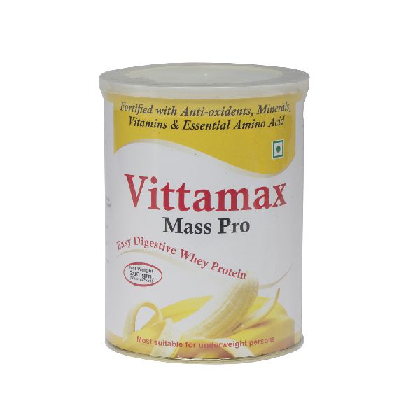 Banana Flavored Mass Pro Protein Powder