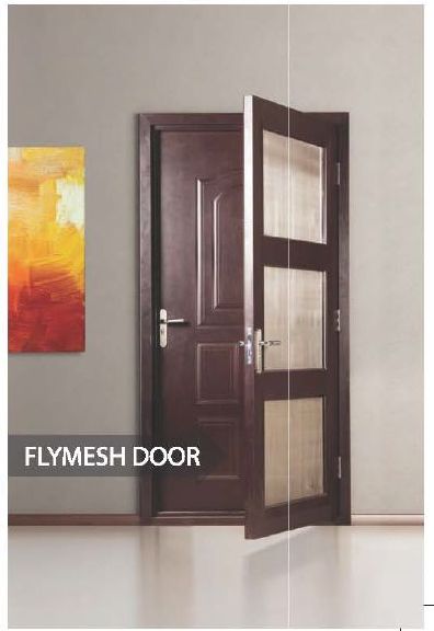 Flymesh Wood Finish Door