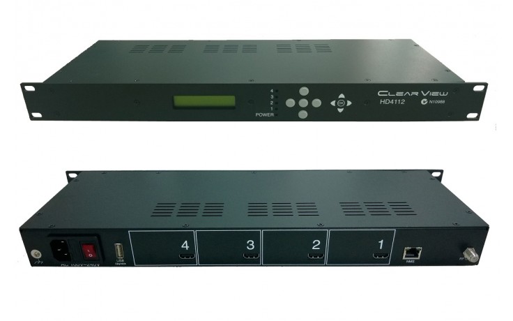 HD4112-ATSC Quad HD MPEG2 ATSC Modulators