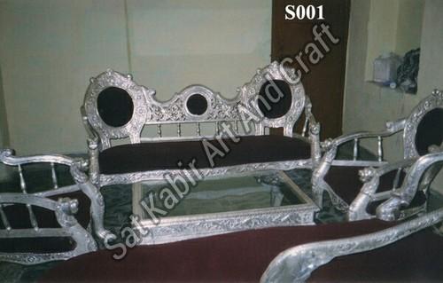 White Metal Sofa Set