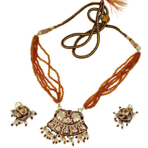 Exotic Meenakari Lacquer Necklace Set