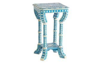 MB257 Bone Inlay End Table