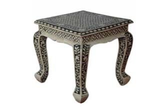 MB259 Bone Inlay End Table