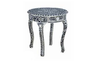 MB262 Bone Inlay End Table