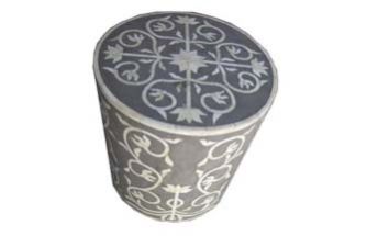 MB264 Bone Inlay End Table