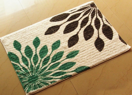 printed bath mat