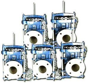 Chain Wheel Operated Pinch Valves
