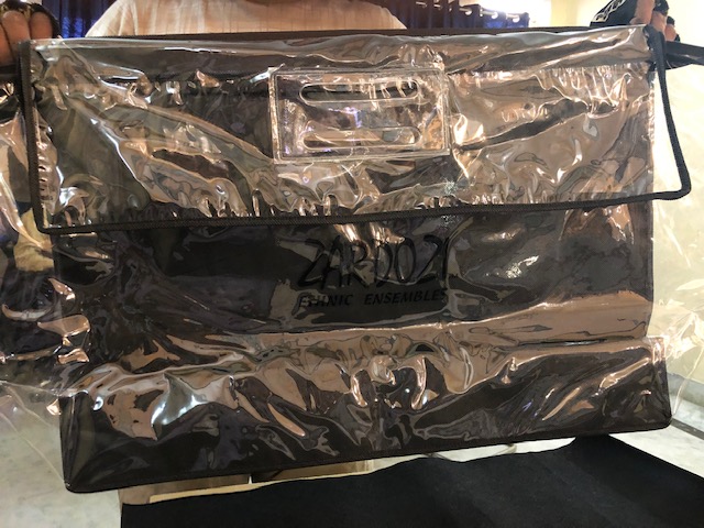 PVC Lehenga Packaging Zipper Bag