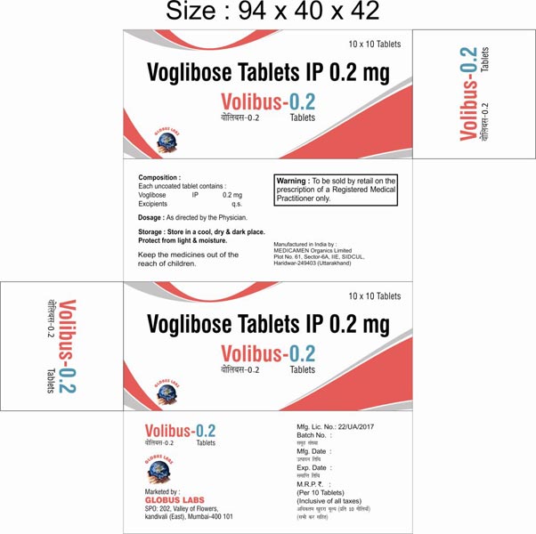 Voglibose 0.2 mg