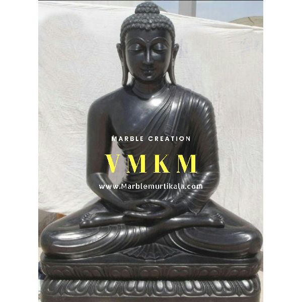 Black Buddha Marble Statue