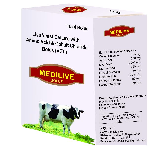 Medilive Bolus Feed Supplement Manufacturer Supplier in Haridwar India