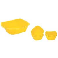 Microwavable Plastic Mixing Bowl Set