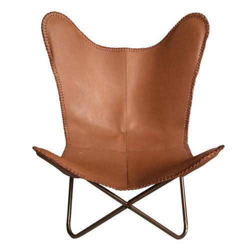 Brown Iron Butterfly Chair
