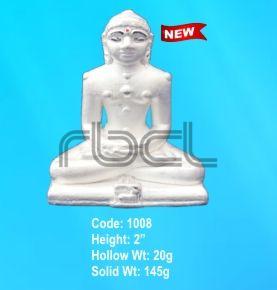 1008 Sterling Silver Mahavir Ji Statue